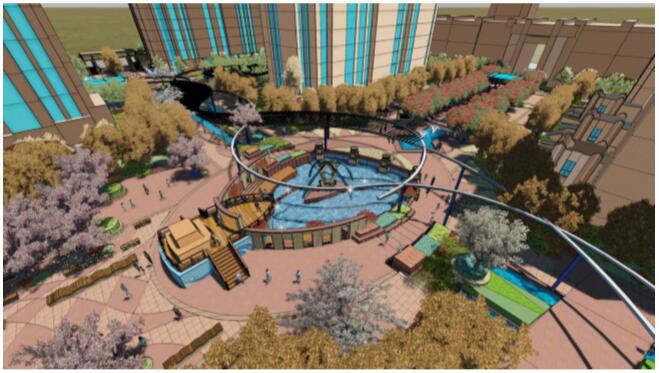 內蒙赤峰龍山鴻郡小區景觀